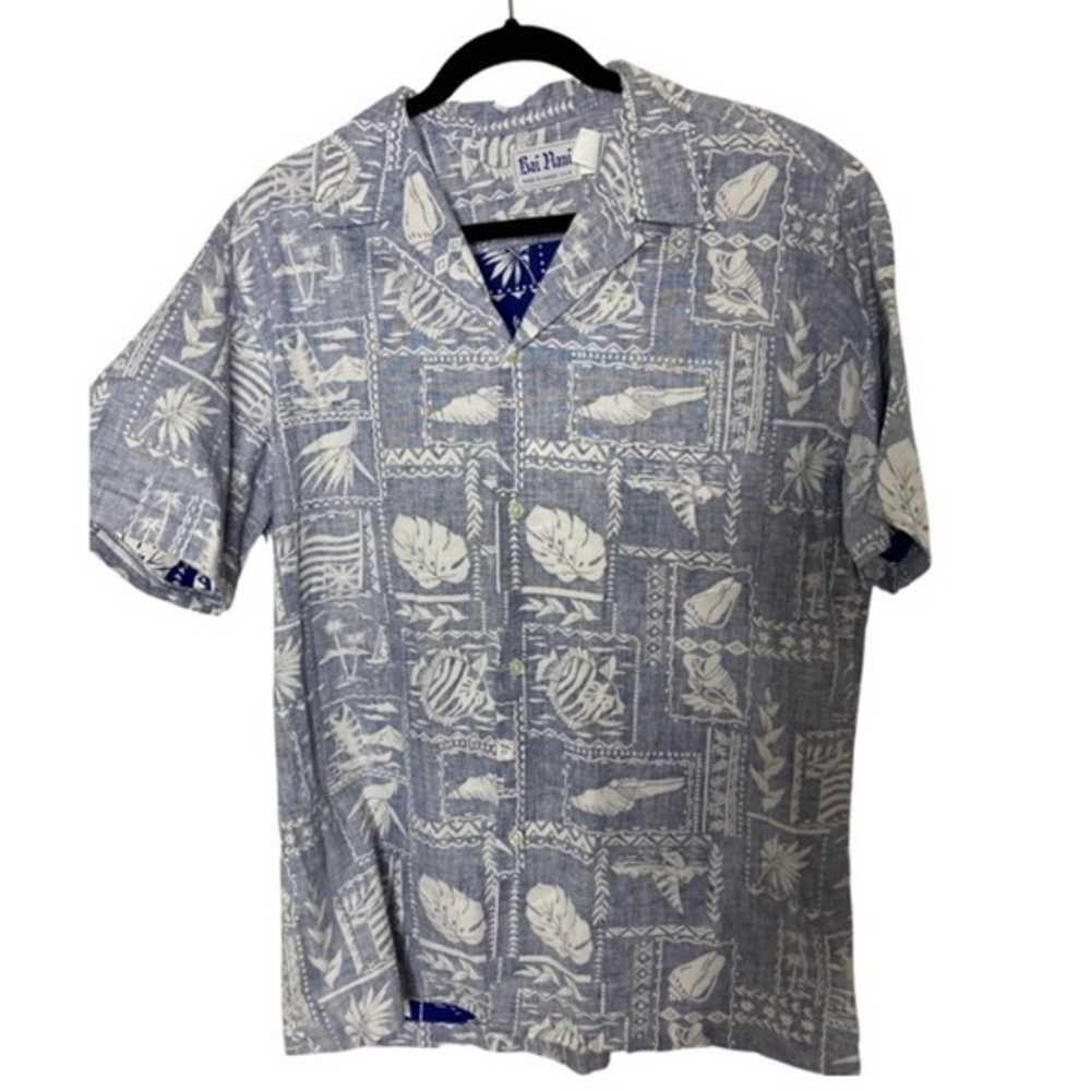 Kai Nani‎ hawaiian reverse print shirt
vintage